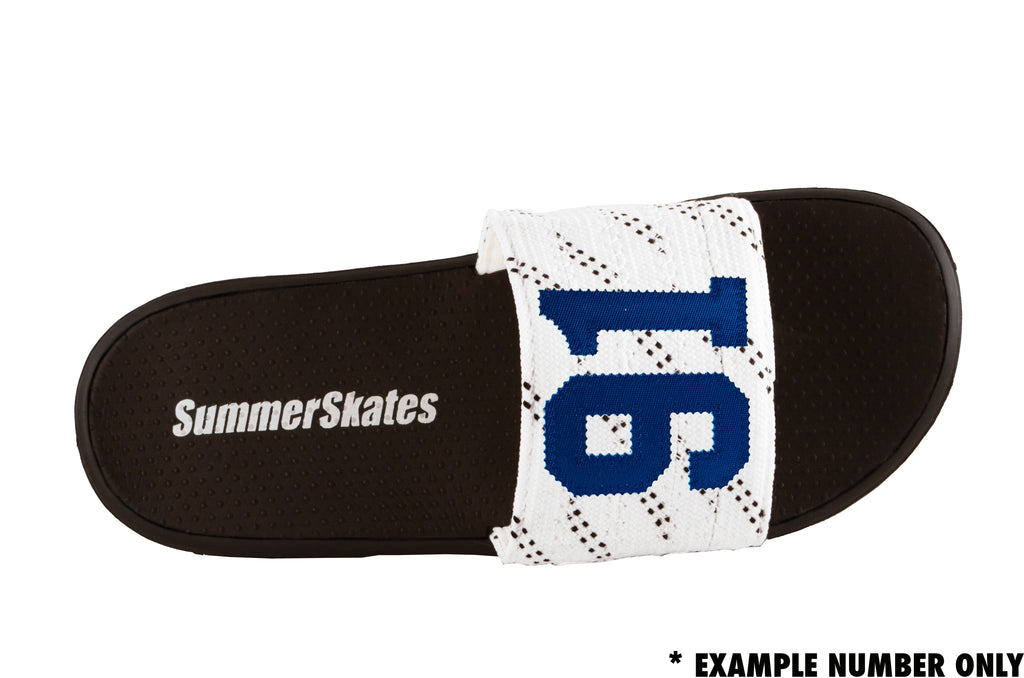 Hockey lace flip flops discount